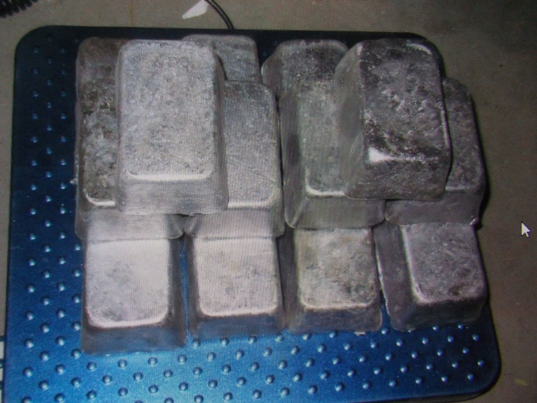 25 to 26 POUND Solid Scrap Lead Brick Soft Lead Metal for Casting Lures