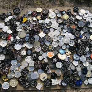 wrist watch dials faces Steampunk Altered ART Jewelry Scrapbook HUGE 100 CT Lot