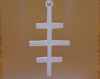 Massives 925er Sterlingsilber Beeindruckender Kreuzanhänger Atemberaubendes Kreuzsymbol Handgefertigtes Design