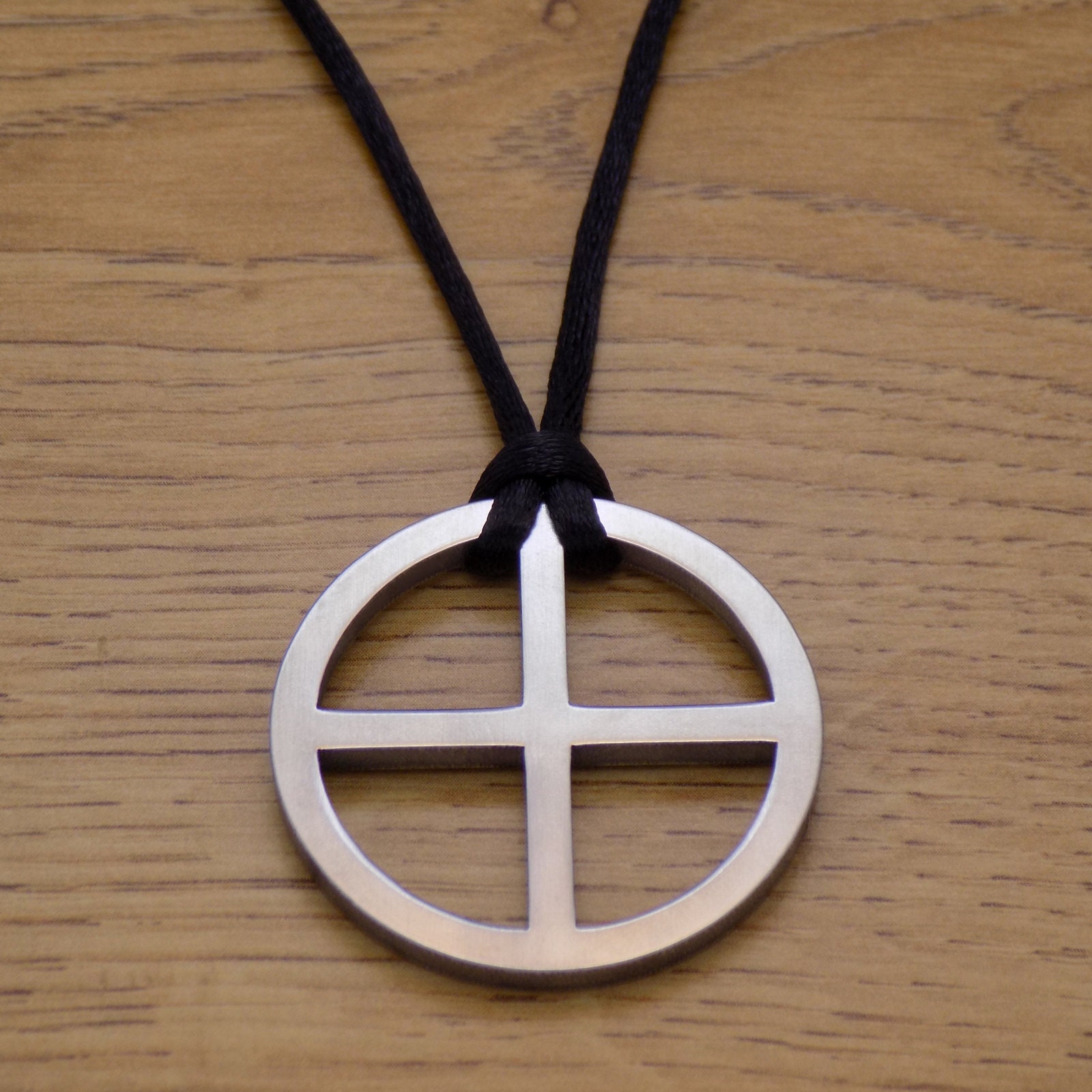 Solid Stainless Steel Sun Solar Cross 