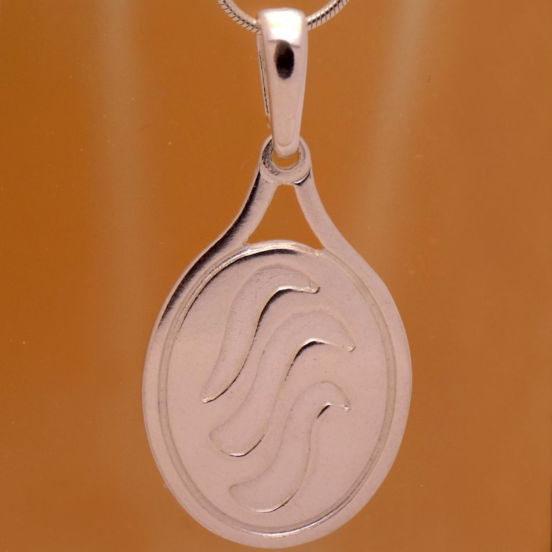 Solid Sterling Silver Pendant H2O Just Add Water Mermaids Rikki Emma Cleo Waves 925 Hallmark Incredible Charm Stylish Handmade Handcrafted