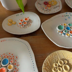 Handmade Ceramic Bee Feeder | Stoneware Pottery Garden Gift