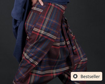 tartan harem pants