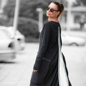 Long Kaftan Dress, Winter Black Dress, Plus Size Clothing, Black Maxi Dress, Plus Size Maxi Dress, Winter Caftan Dress LARA DR0137PM