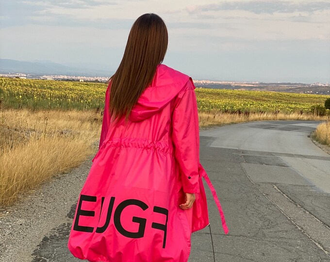 hot pink jacket plus size