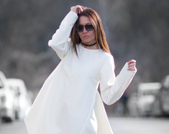 winter white dress plus size plus size winter wedding dresses Long Sleeve Illusion Back Plus Size  Wedding Dress,V-Neck Plus Size Bridal Dress,WD00717, US14W /  Ivory-parroquiadesanalbertomagno.com