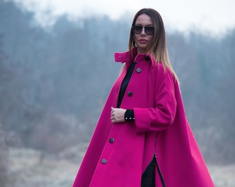 neon pink coat
