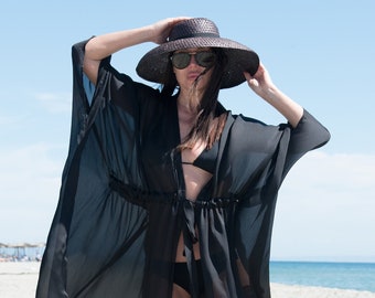 Beach dress cover up, Swim cover up, Beachwear, Ropa de Playa, Kaftan for Beach KERI - KA0602CH