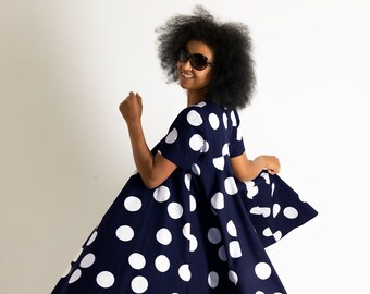 Polka Dot Dress - Etsy