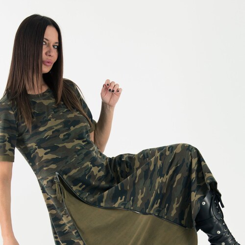 Camouflage Dress Plus Size Dress 