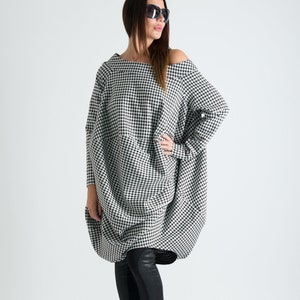 women's plus size black and white dresses