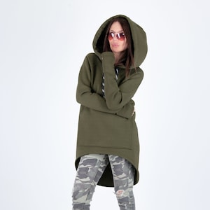 Hooded Sweatshirt, Sweatshirt Hoodie, Winter Women Hoodie, Plus Size Hoodie, Warm Pullover Hoodie MORGAN - TP0709W3