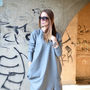 Wool Dress, Winter Dress, Asymmetric Dress, Plus Size Clothing, Wool  Dress, Midi Dress HOLLY - DR0090CA