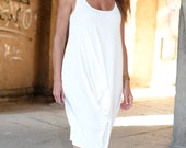 White summer dress, Sleeveless Woman dress, White Maxi Dress, Fashion clothes for women by EUG FASHION - DR0172JE