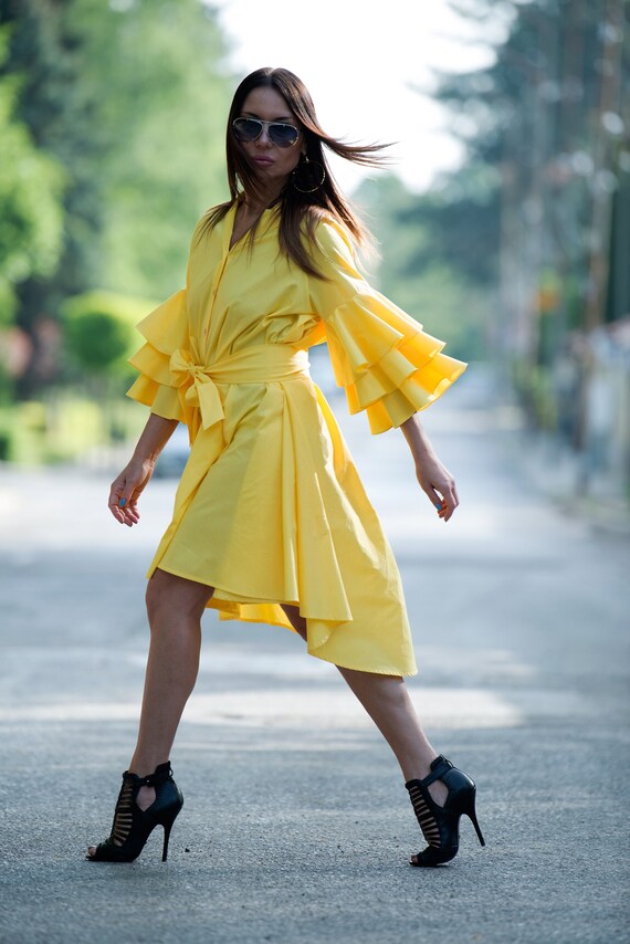 Dress for Women Maxi Dress Yellow Dress Plus Size Clothing - Etsy