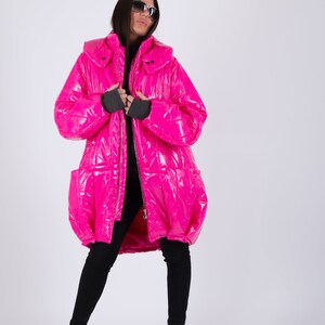 Women's Plus Size Quilted Puffer Jacket - Long Winter Coat With Removable Fur Hood