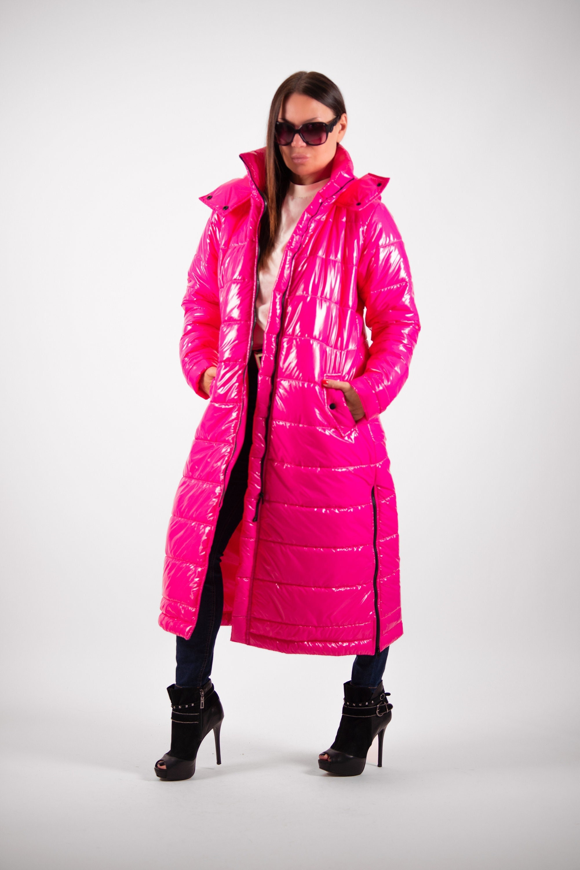 pink bubble jacket