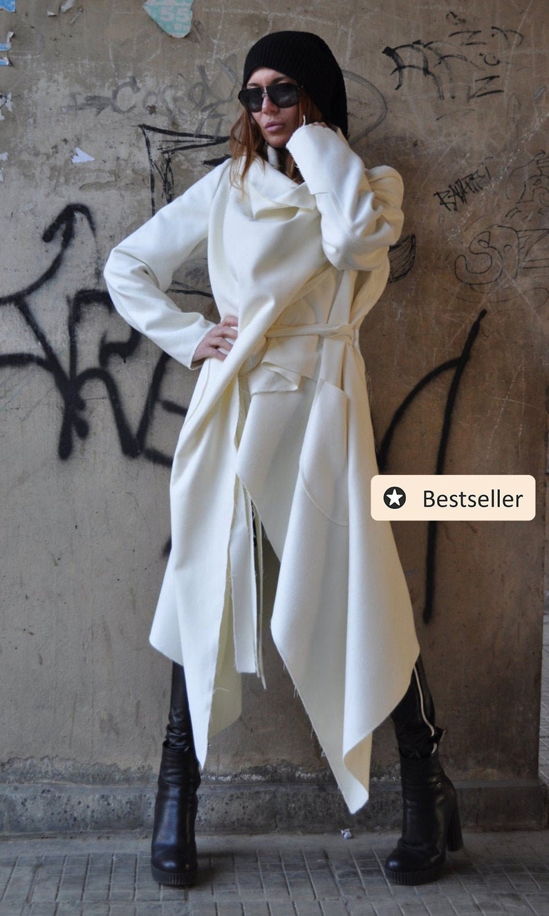 winter white wool coat plus size