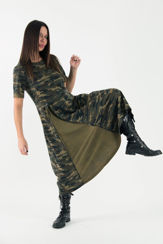 Camouflage Size Dress Military Dress Plus Size - Etsy