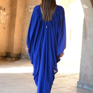 Boho Chiffon Maxi Kaftanklänning, Plus Size Oversize Sommarklänning bild 6
