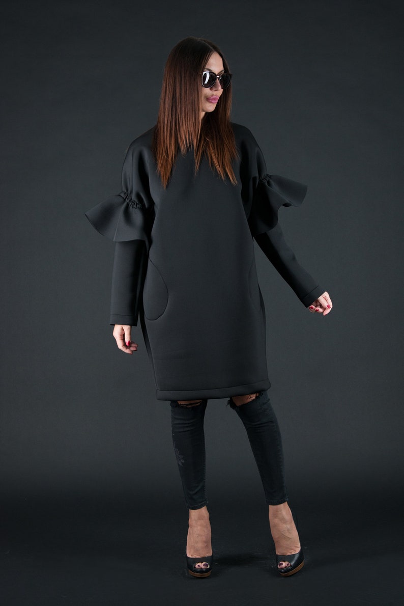 black winter gown