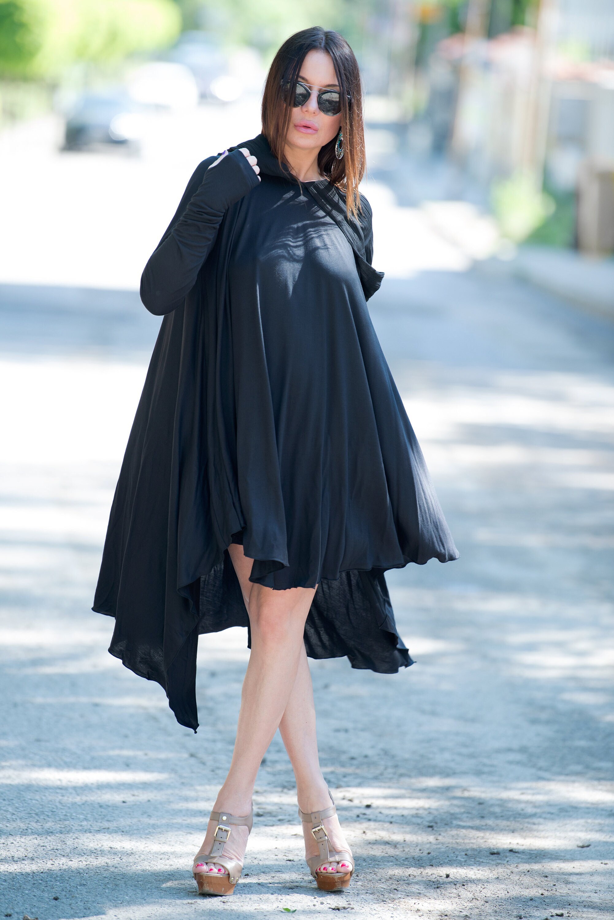 black gothic dress plus size Lolita Ball Gown enhancing your silhouette with a touch of historical elegance Plus Puff Sleeve High Low