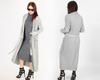 Cozy Classic Long Cadigan, Ultra Soft Long Cardigan, Chic Long Cardigan With Pockets, Open Front Long Vest AMY - VE0898CK