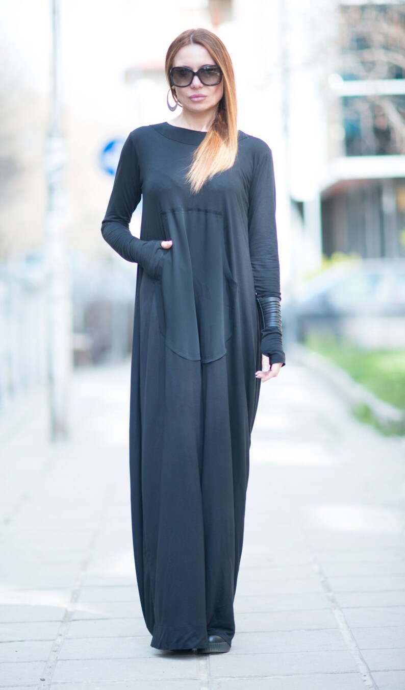 Womens jumpsuitOveralls JumpsuitBlack Women Zipper JumpsuitCotton JumsuitDrop Crotch Harem PantsLoose Jumpsuit by EUG JP0400TR