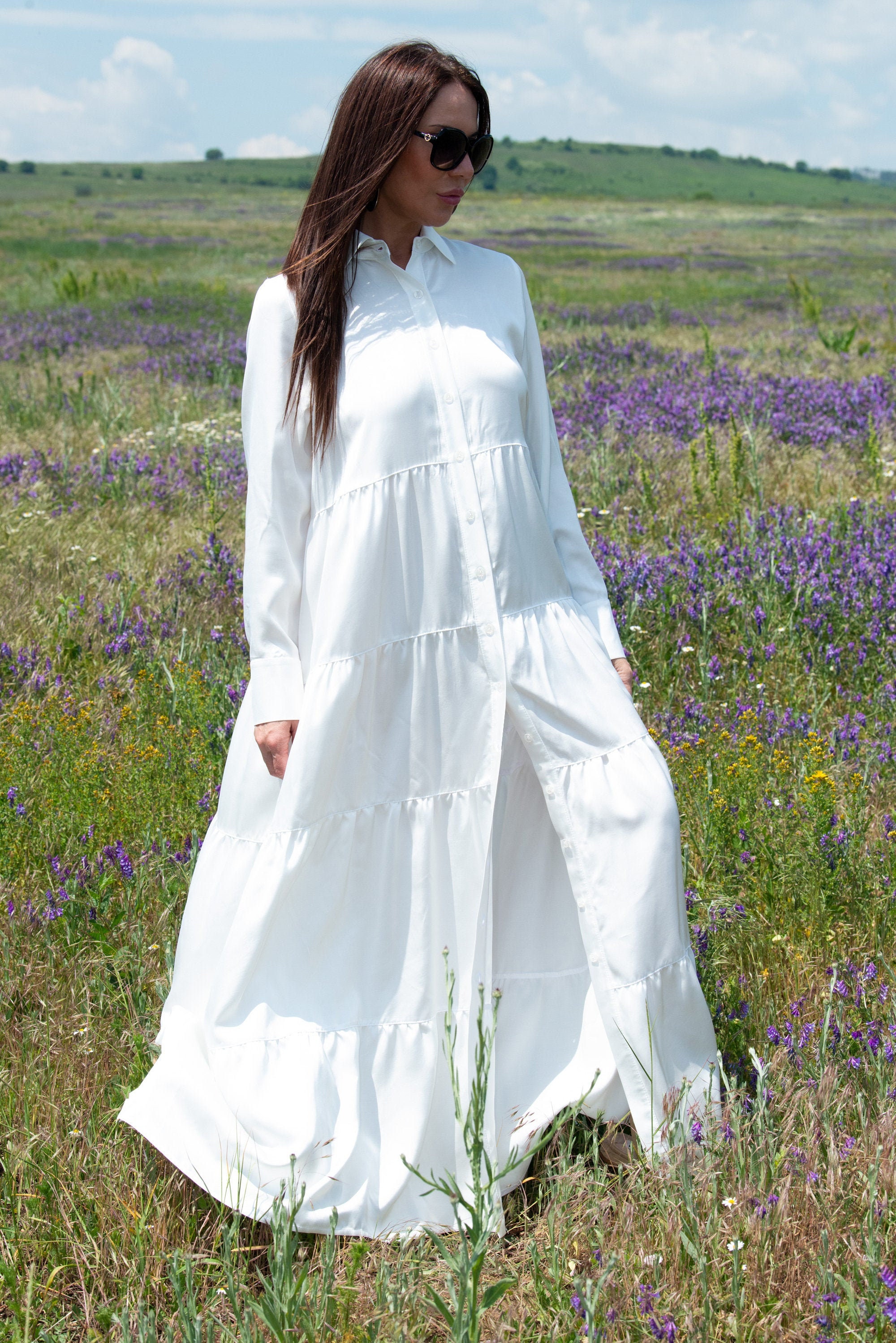 white long kaftan