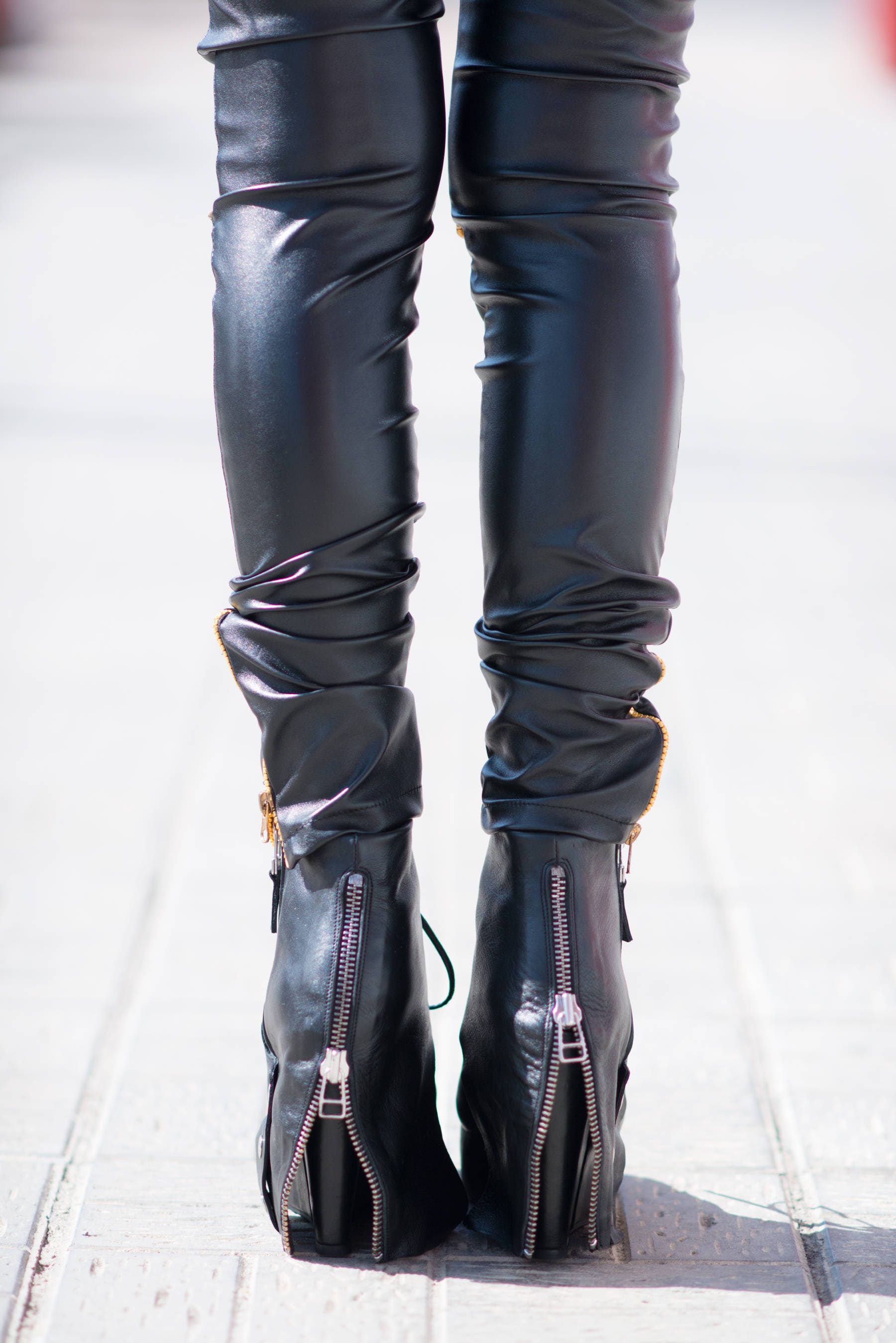 womens black leather wedges