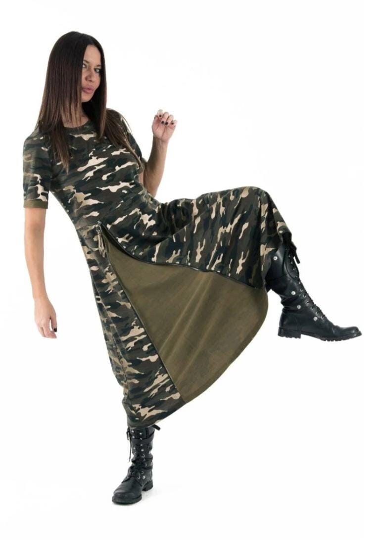 Camo Maxi Dress - Etsy