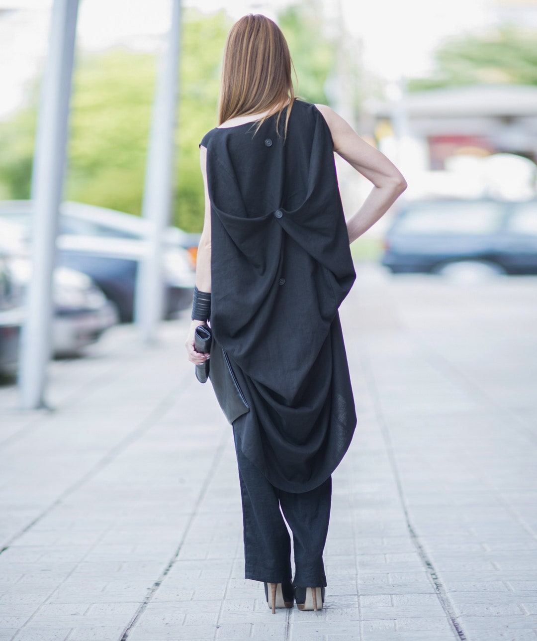 Black Linen Tunic Plus Size Clothing Women Tunic Linen - Etsy