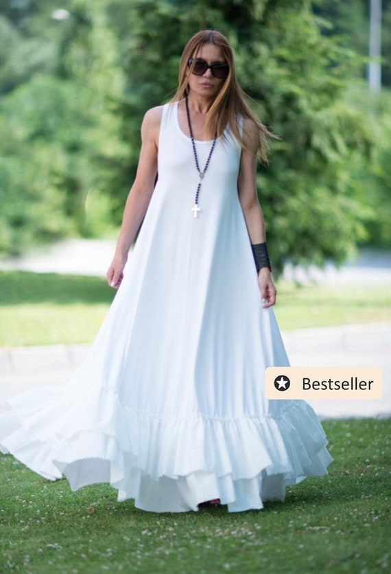 Buy Party Dress for Women, White Party Outfits, Jersey Dress for Women,  Dresses for Wedding, Long Dress, Prom Dress CARMEN DR0184TRCO Online in  India 