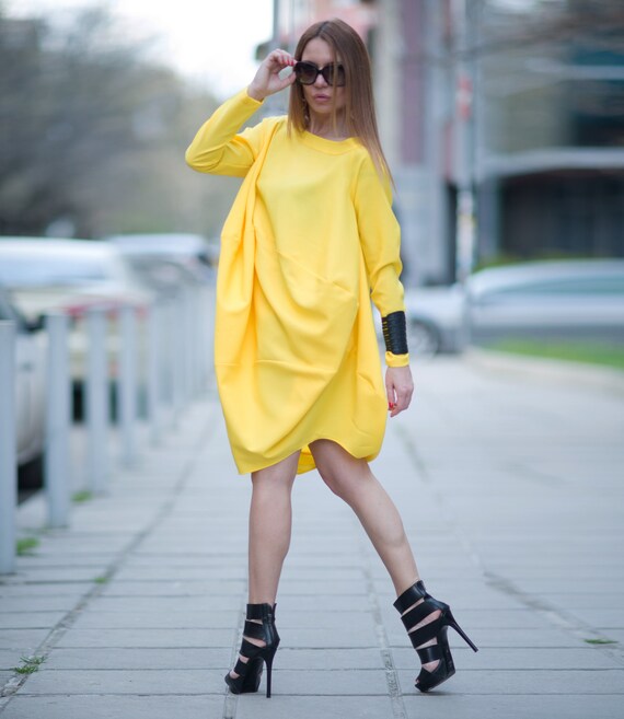 plus size yellow tunic