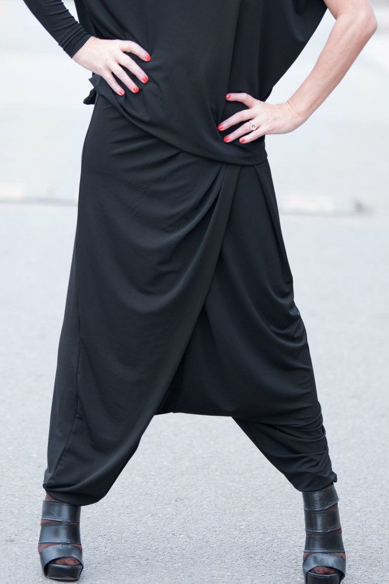 zara drop crotch pants