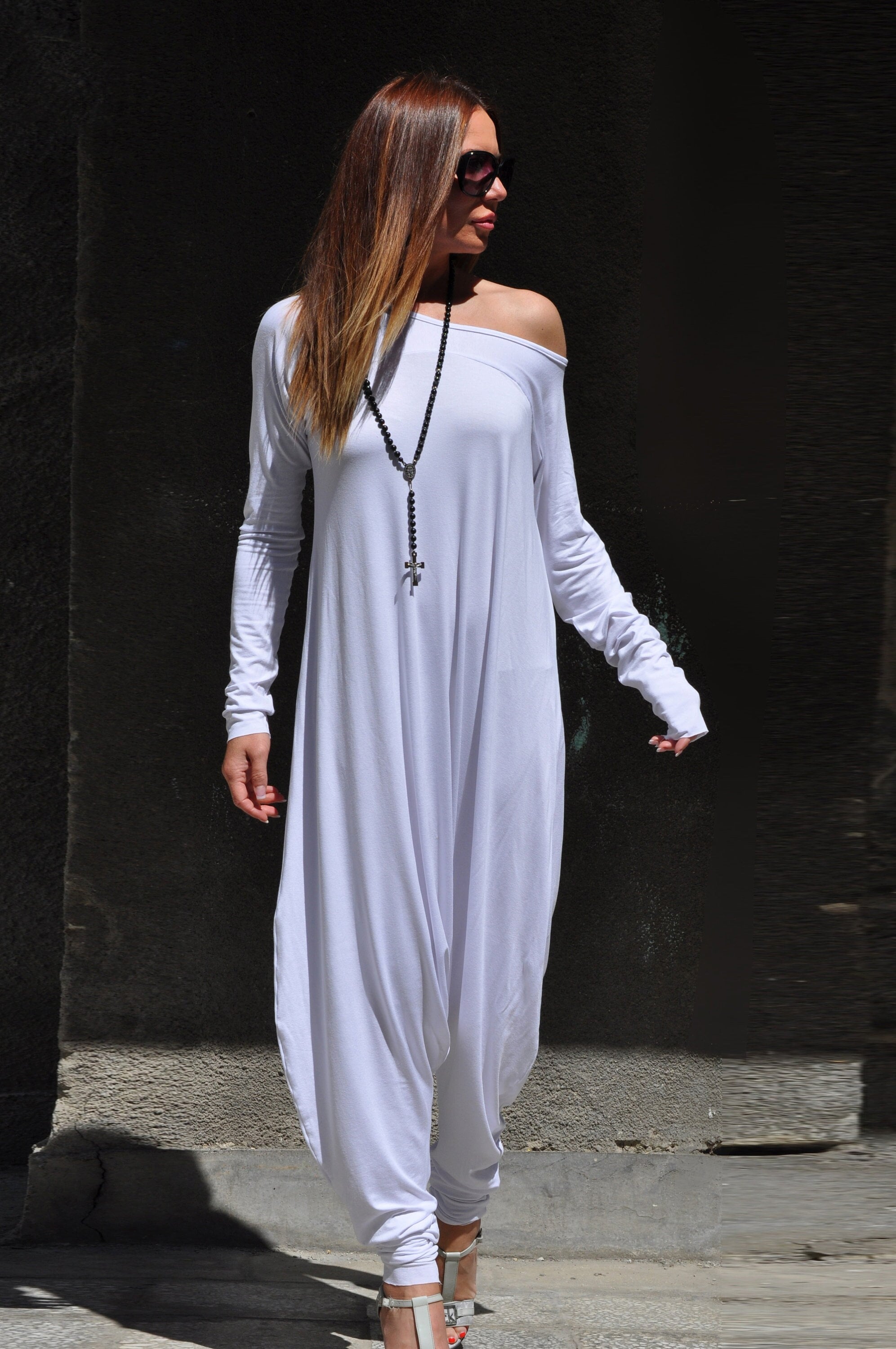 Jumpsuit Women, Harem Jumpsuit, Baggy Jumpsuit, Oversize Jumpsuit, Plus  Size Clothing, Maxi Jumpsuit, Drop Crotch Jumpsuit MARLA JP0350TR 