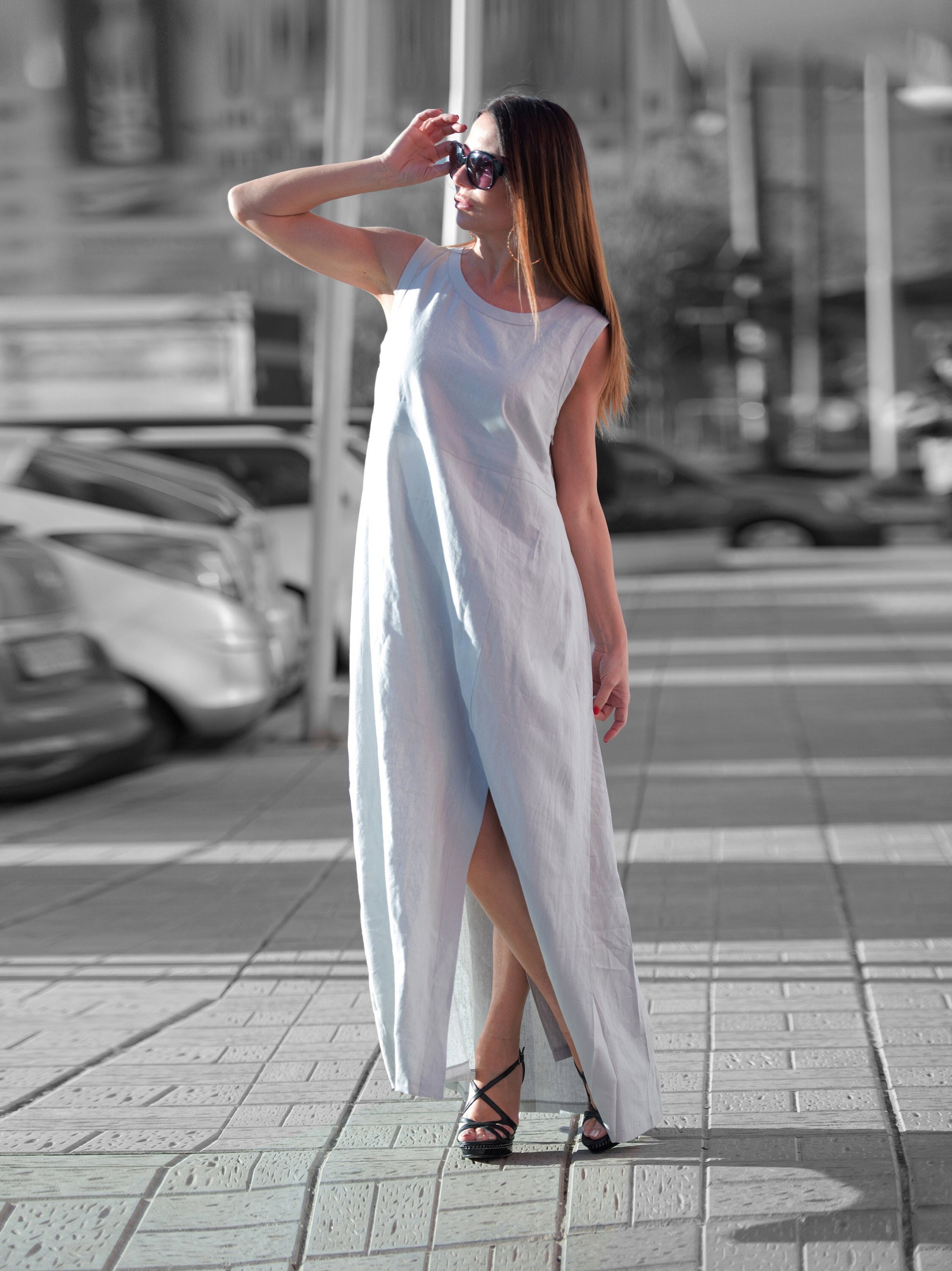 Linen Dress Loose Linen Dress Light 