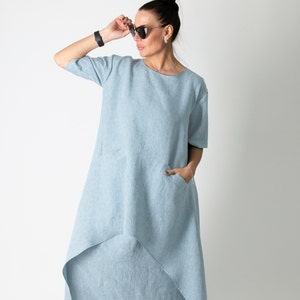 Loose Harem Pants Set, Women Two Piece Outfit, Two Piece Linen Set, Summer Co-Ord Set LAUREN SE0415LE image 3