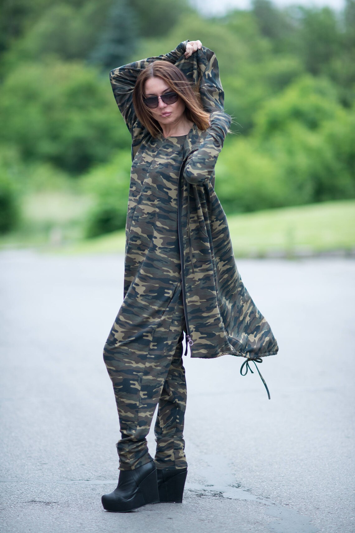 Jumpsuit Women Camo Jumpsuit Military Jumpsuit Plus Size Etsy