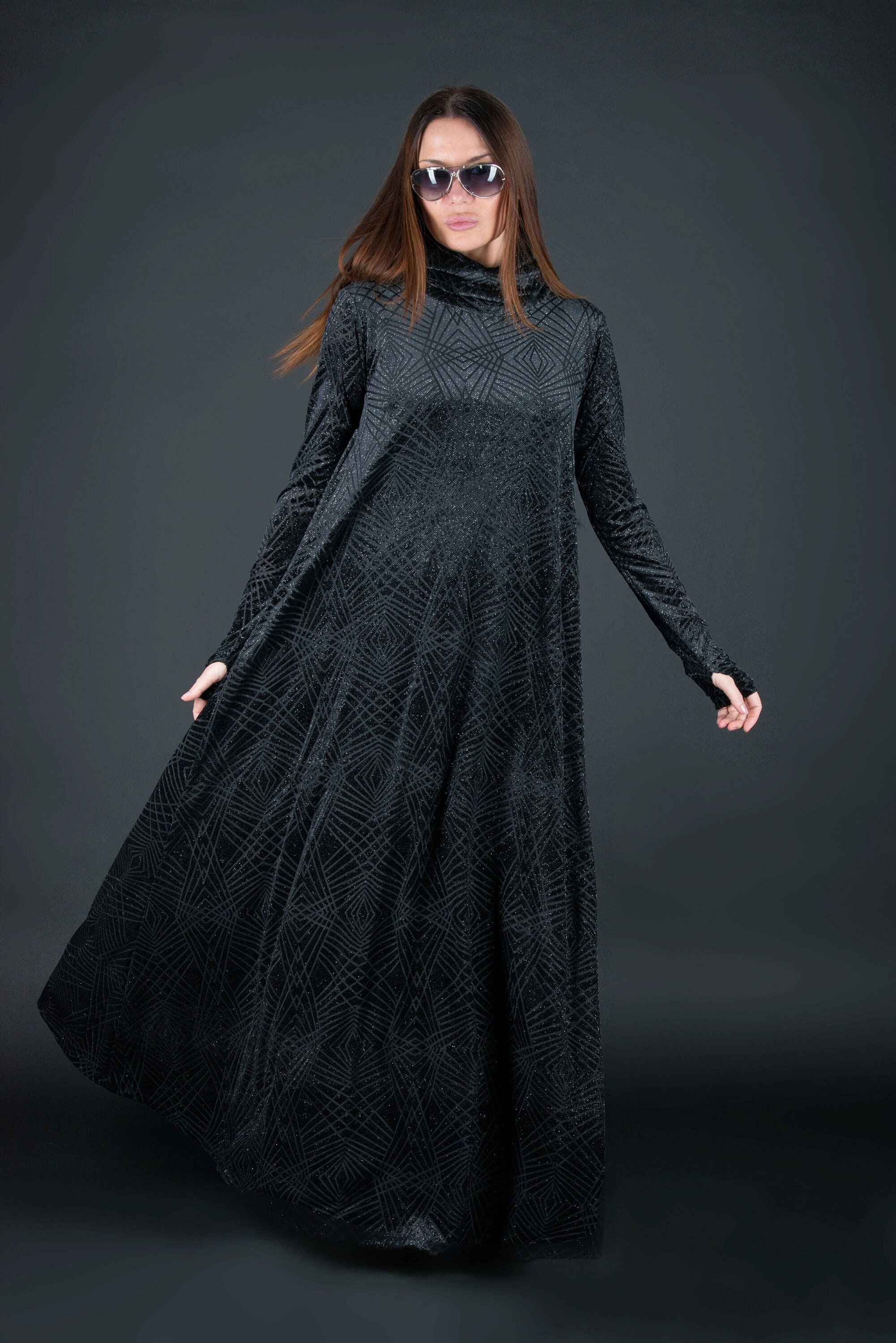 black velvet wedding dress