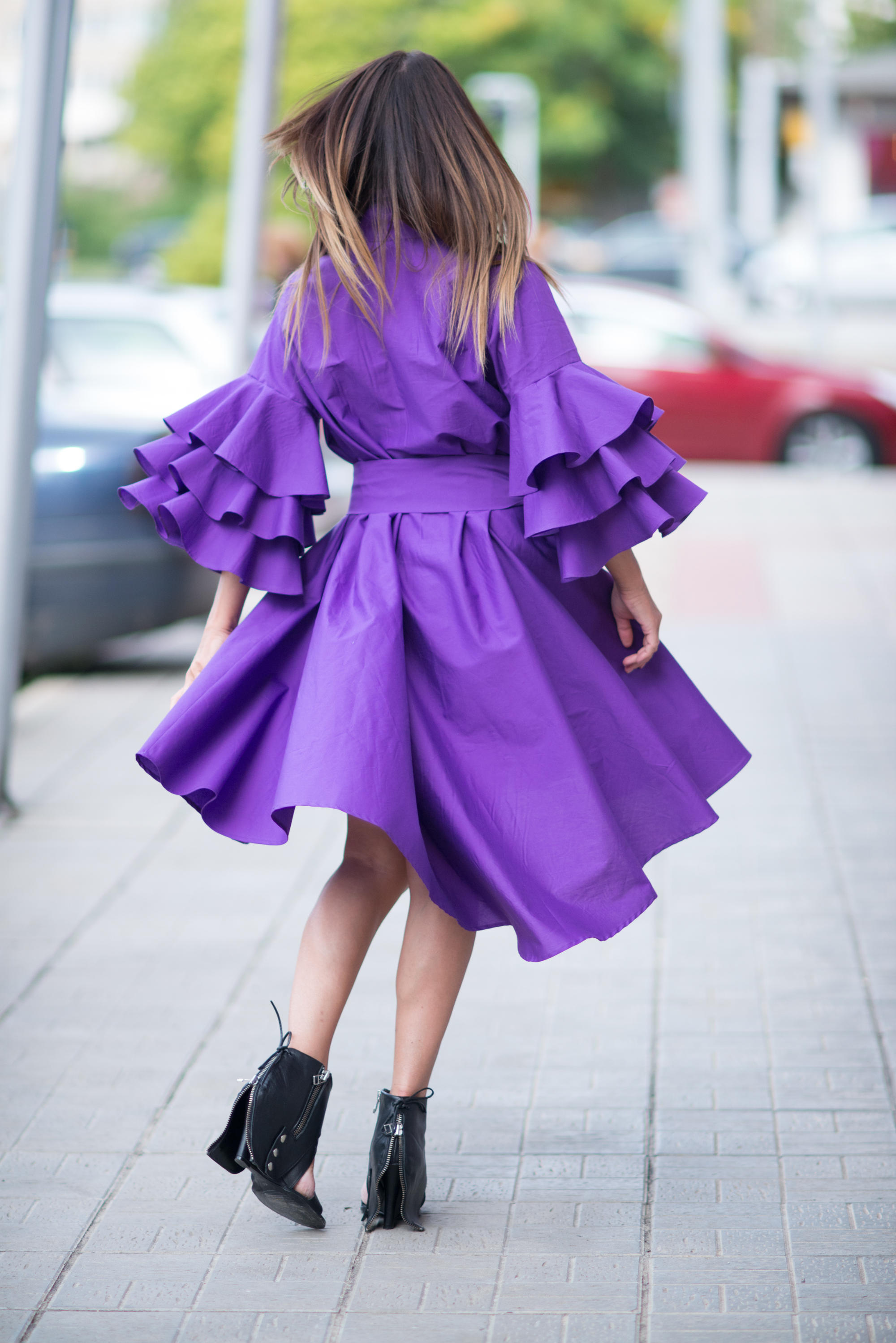Purple Cotton Maxi Dress for Women Summer Dresses Day Wear - Etsy