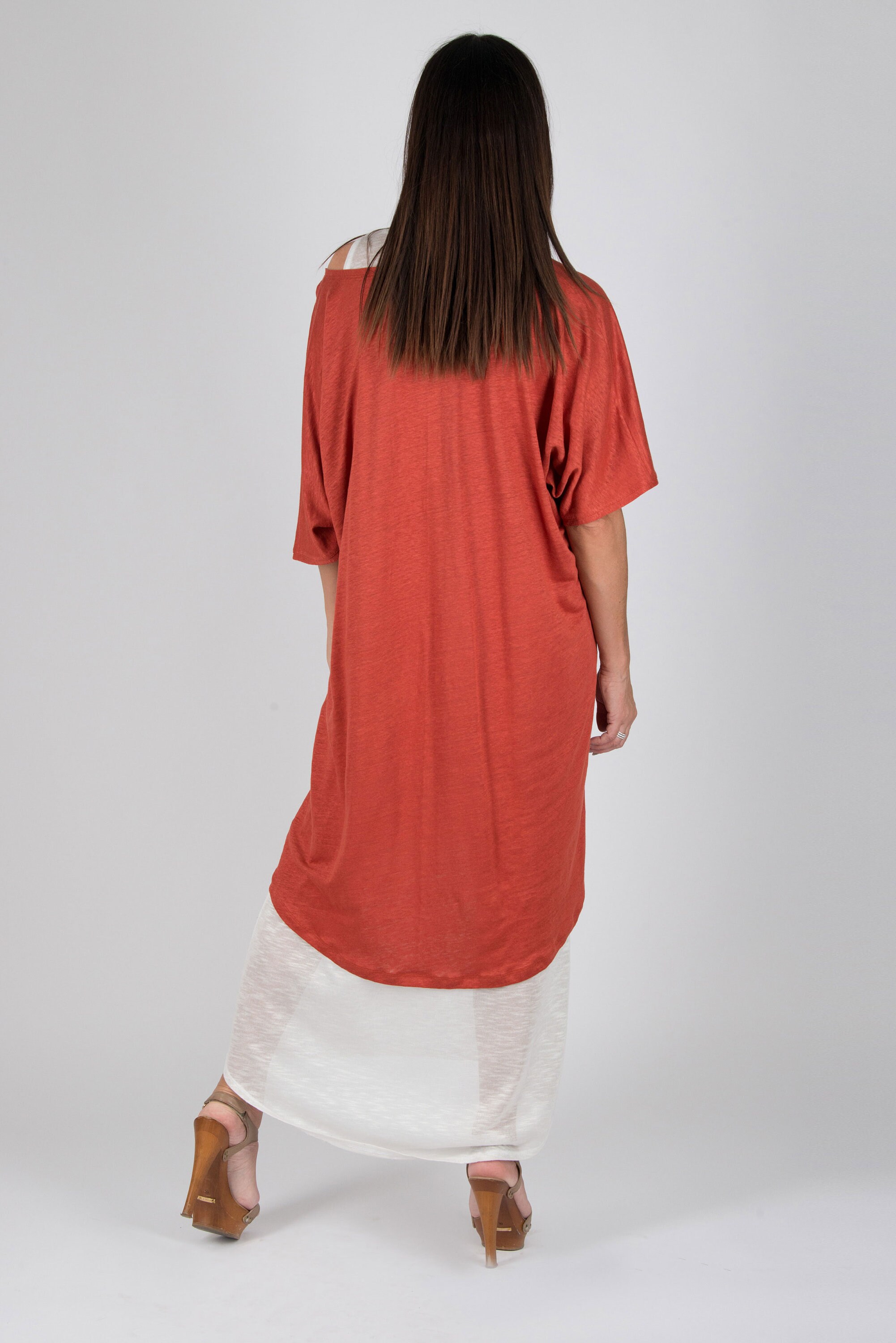 Burnt Orange Dress Maxi Dress Long Dress Plus Size | Etsy