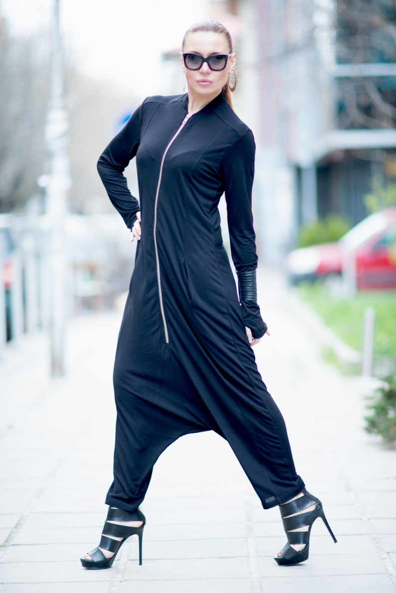 black harem jumpsuit