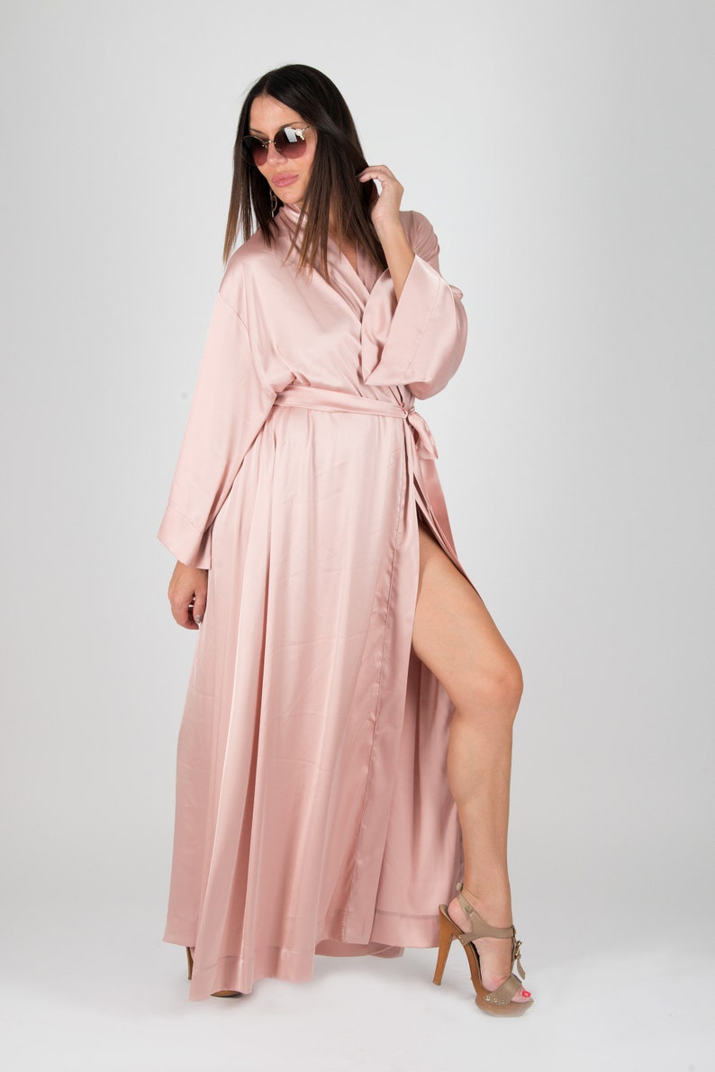 Home Kimono Dress Sexy home Dress Peach Dress Plus Size Etsy