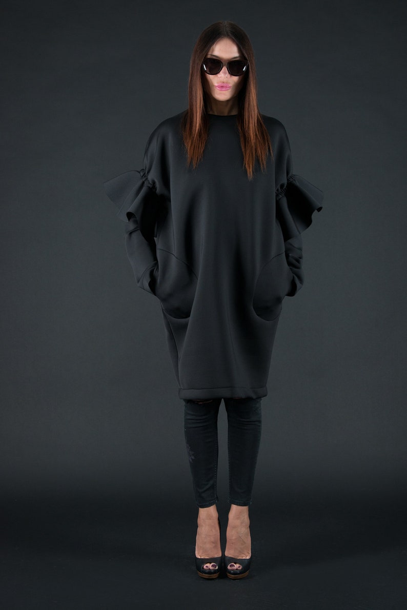 black winter gown