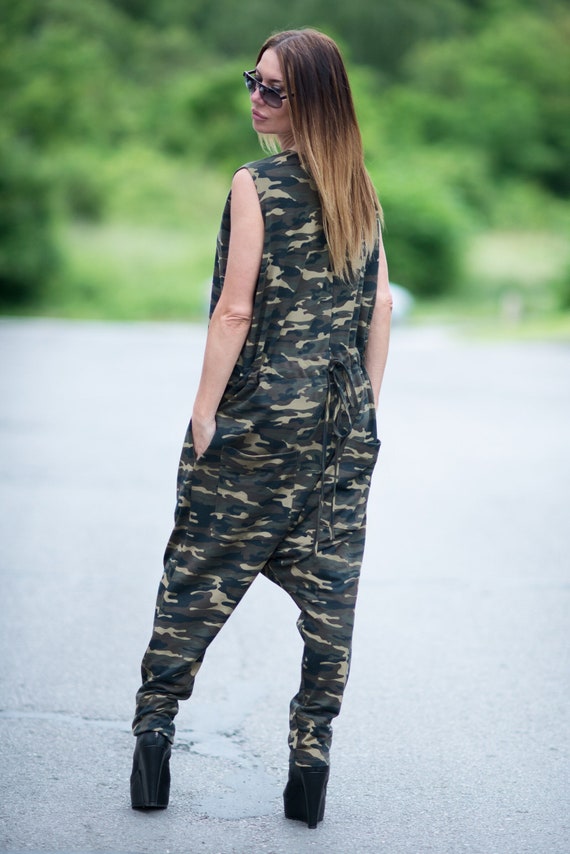 Camo Clothes Women, Urban Casual Jumpsuit, Women Romper, Drop Crotch  Jumpsuit, Plus Size Overall, Military Jumpsuit BETY JP0356W2 -  Israel