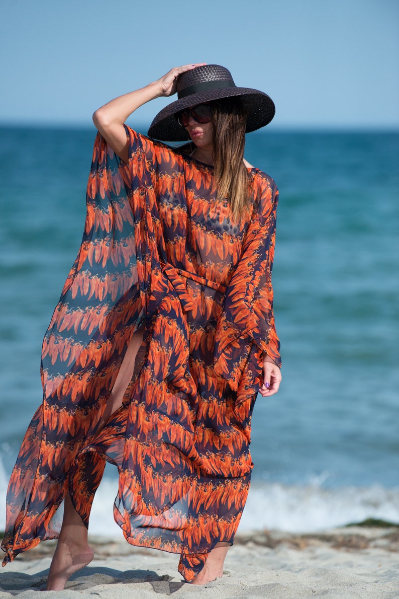 Beach Cover up Dress Beach Caftan Bikini Cover Up Beach Etsy