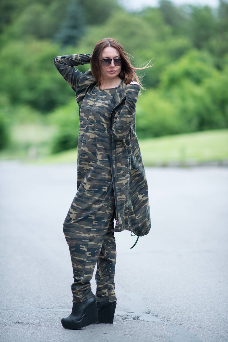 Jumpsuit Women Camo Jumpsuit Military Jumpsuit Plus Size Etsy