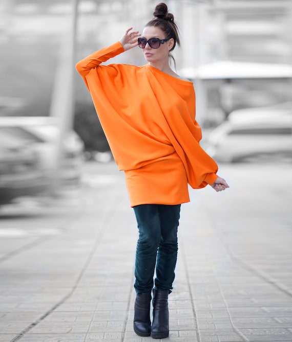 Tunic Tops Pants To Wear Under Short Dress Short Dress, Cotton Tunic, Plus  Size Dolman Sleeve