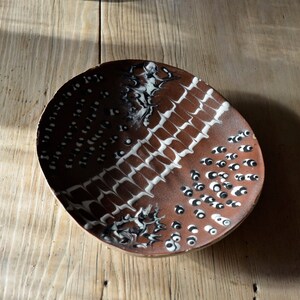 Cornish Studio Pottery Slab Dish with Slip Decoration image 3